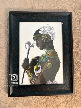 Framed Print by Queenie Chan, “Manufacturing the Black Virgin” 2 of 25 with COA